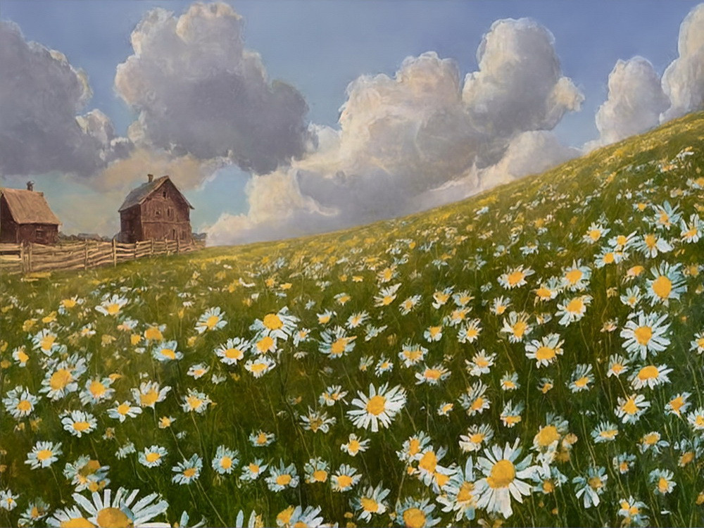 Backdrop "Daisy meadow"
