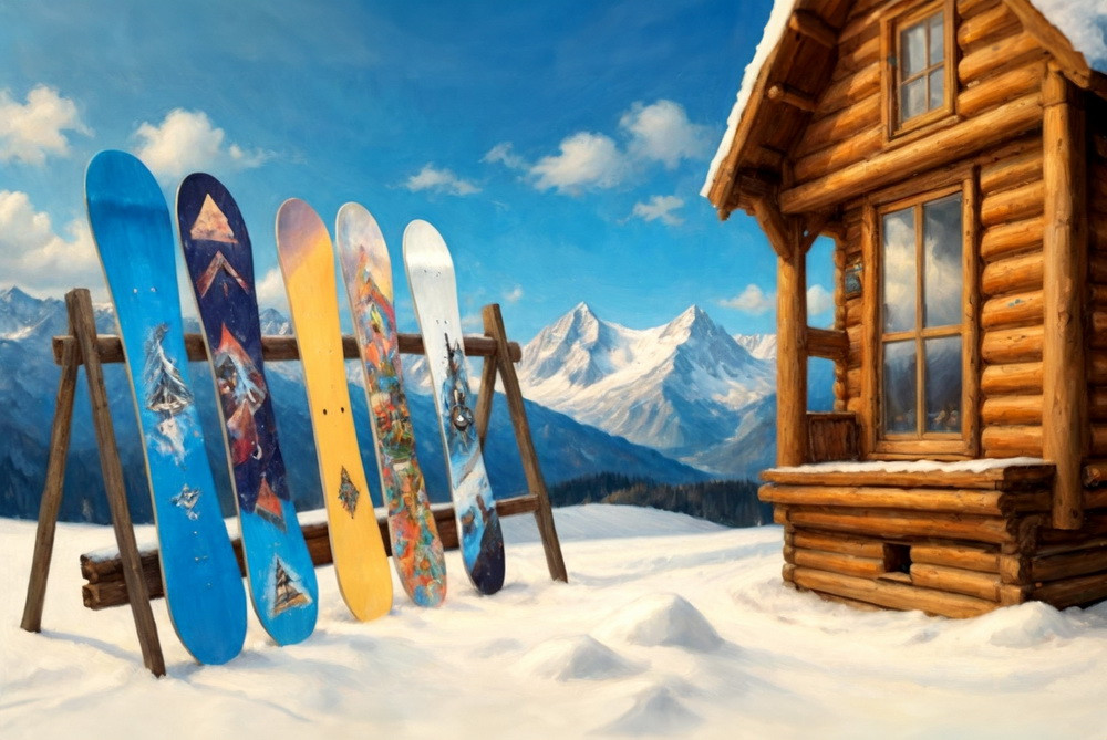 Backdrop "Snowboards"