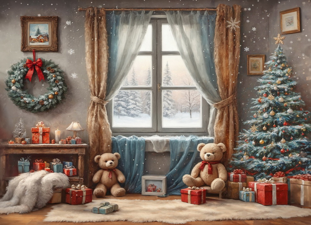 Backdrop "Snowy room"