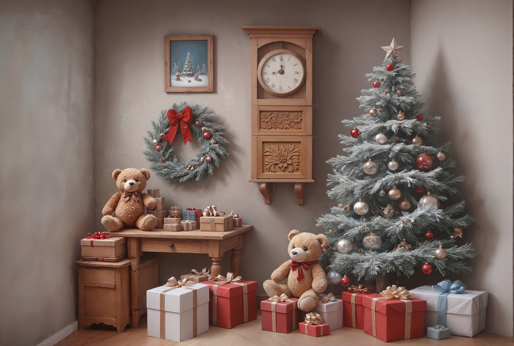 Backdrop "Room with clocks"