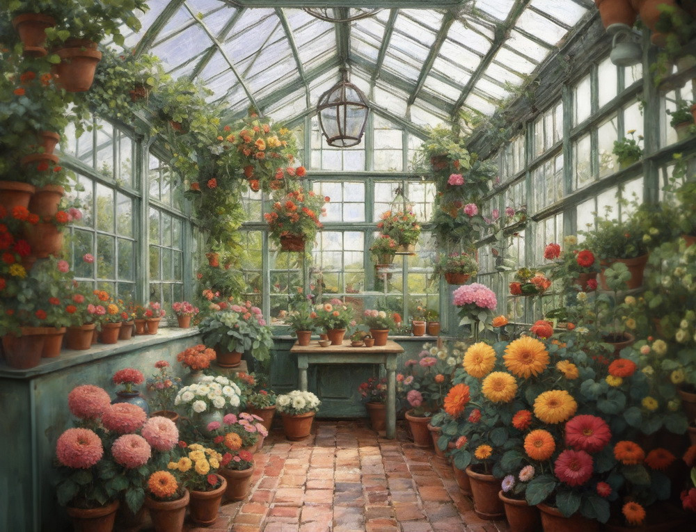 Backdrop "Greenhouse"