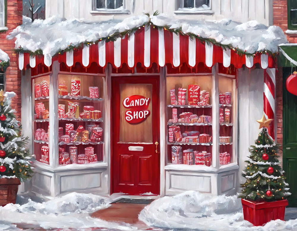 Backdrop "Candy shop"