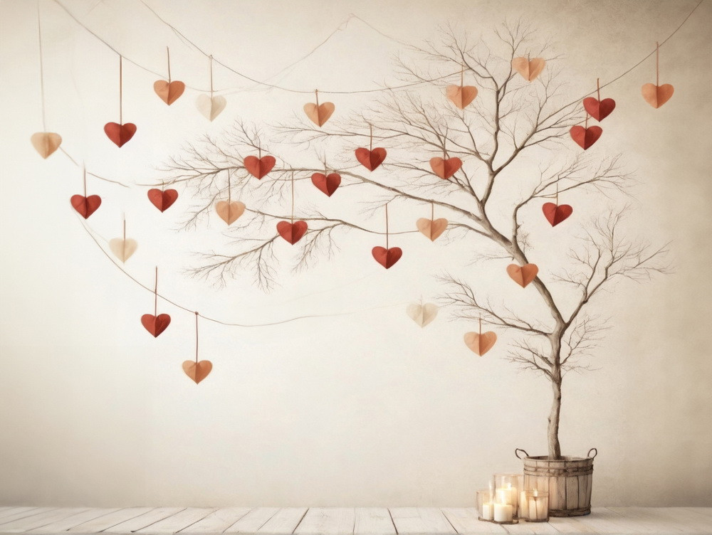 Backdrop "Valentine tree"