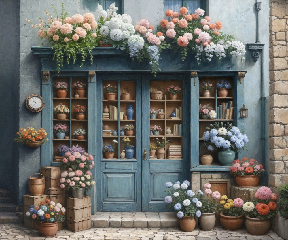 Backdrop "Flower shop" var.2