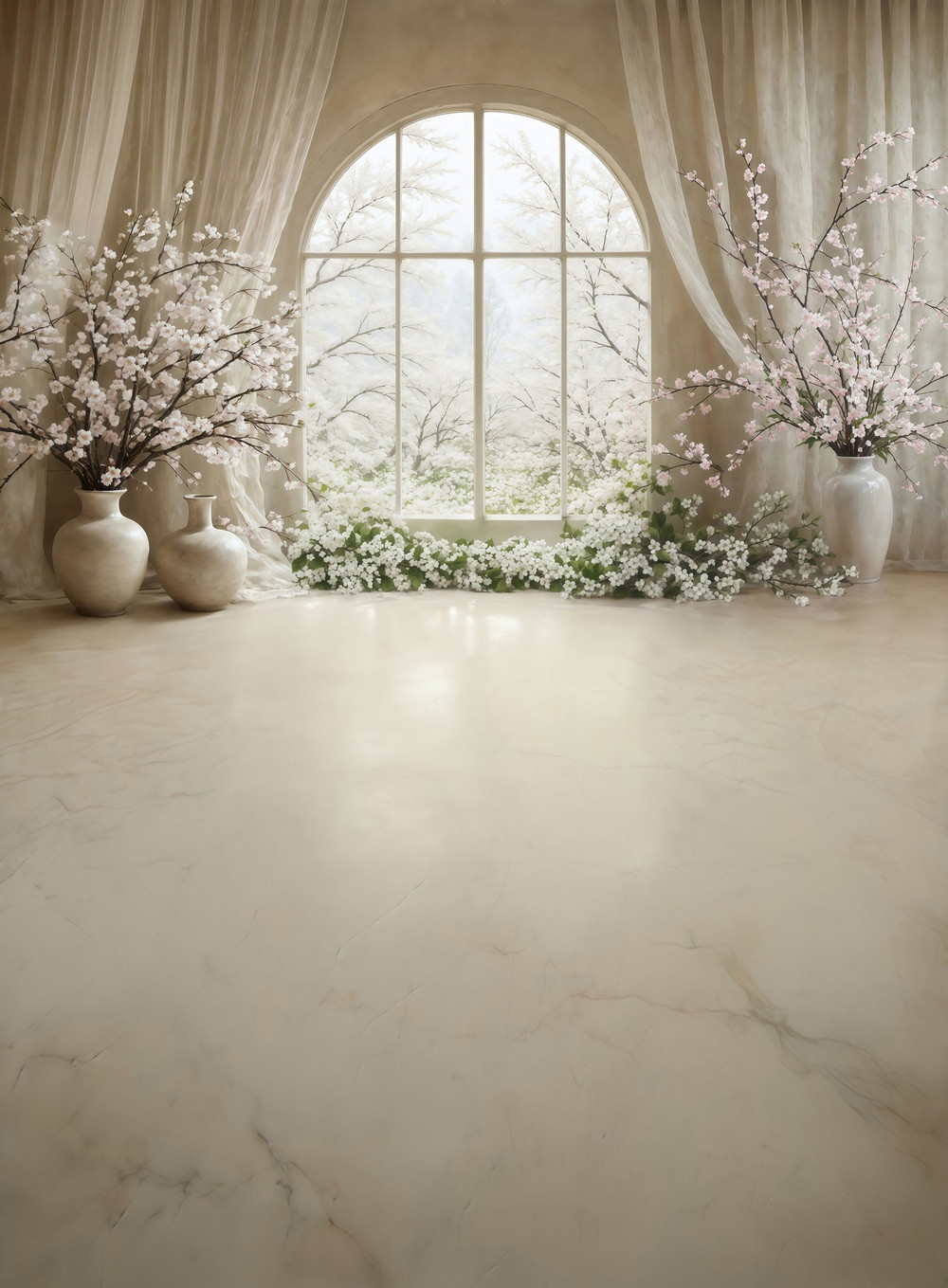 Нейрофотофон "Белая сакура" стена/пол