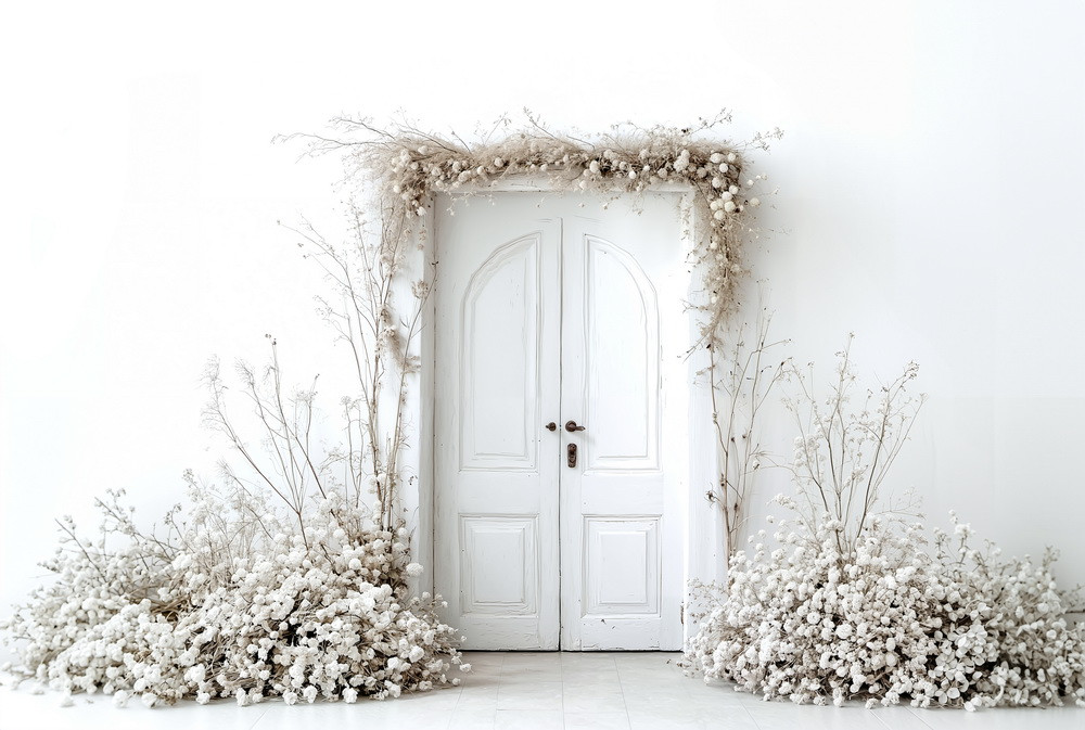 Нейрофотофон "Белая дверь с сухоцветами"