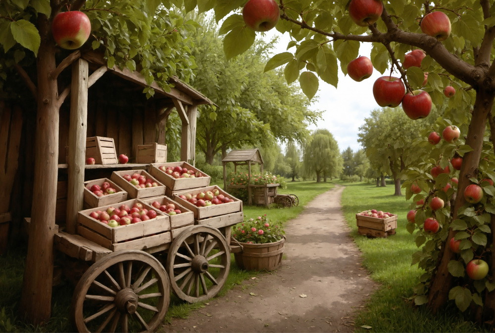 Backdrop "Apple Feast of the Saviour (summertime)"