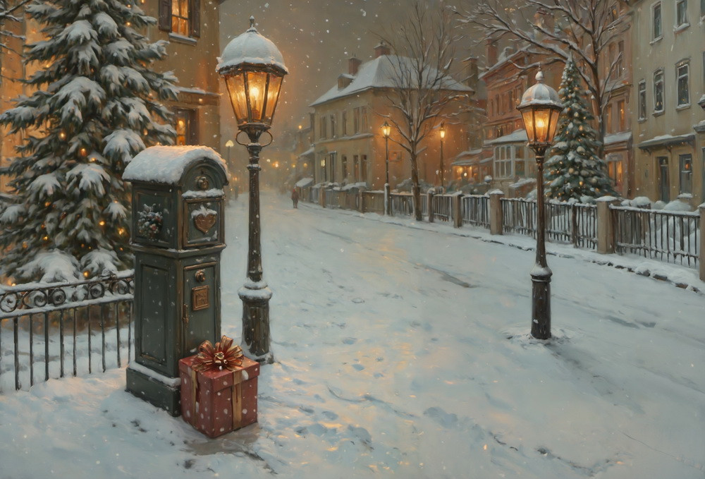 Backdrop "Fallen snow"