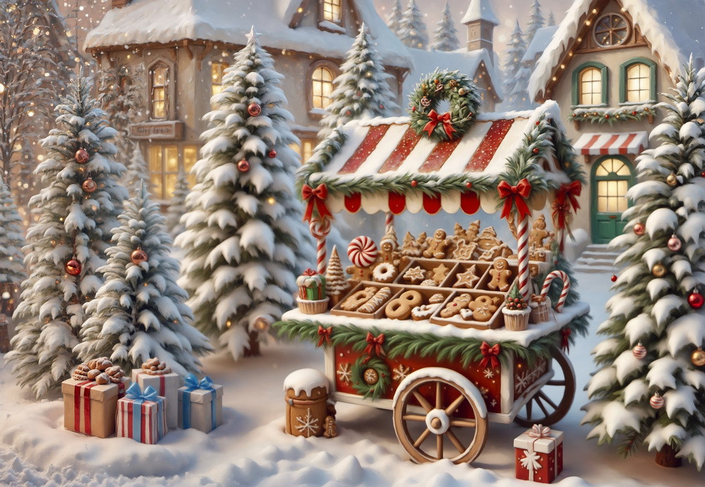 Backdrop "Bakery cart"