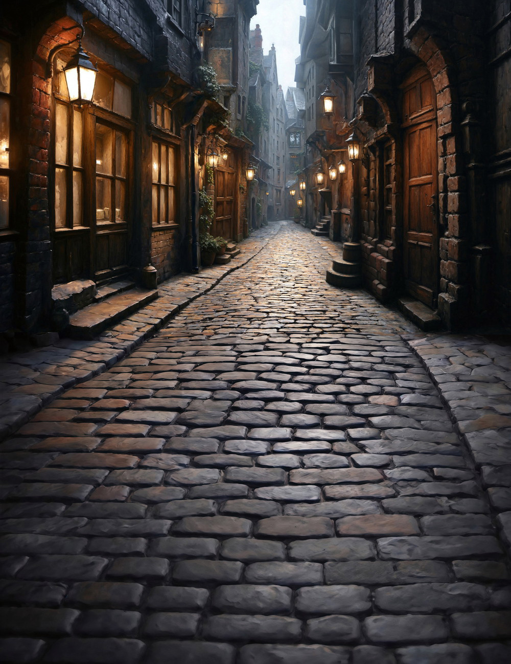 Combined backdrop "Diagon Alley summer"