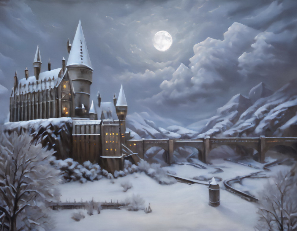 Backdrop "Hogwarts in the Snow"