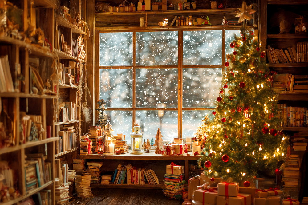 Backdrop "Room before Christmas"