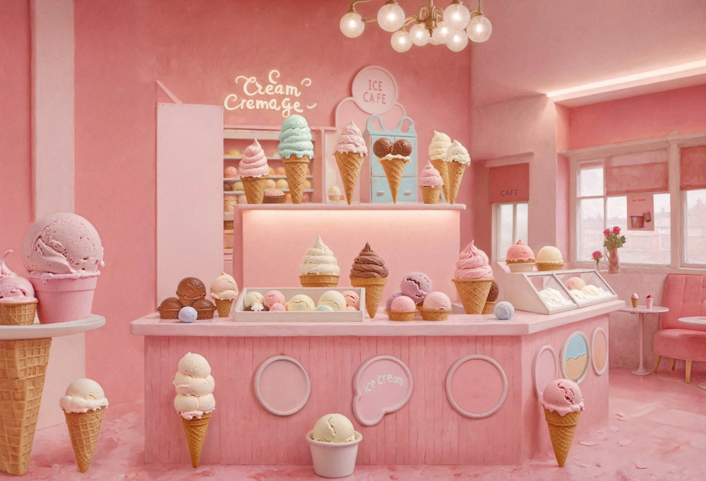 Backdrop "Icecream cafe v.2"