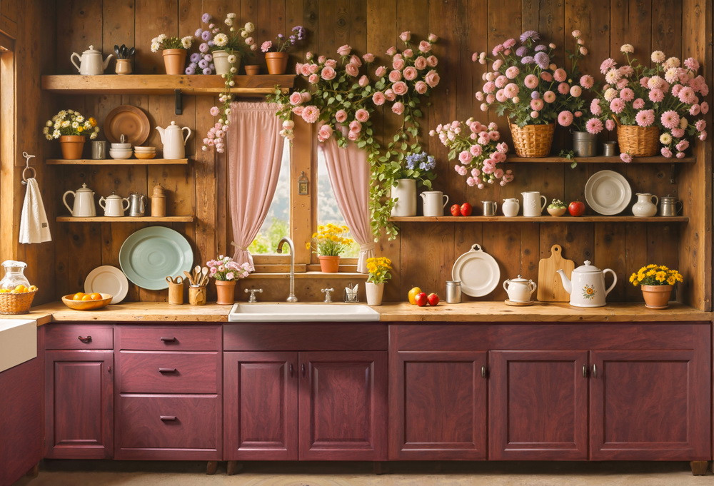 Backdrop "Violet kitchen"