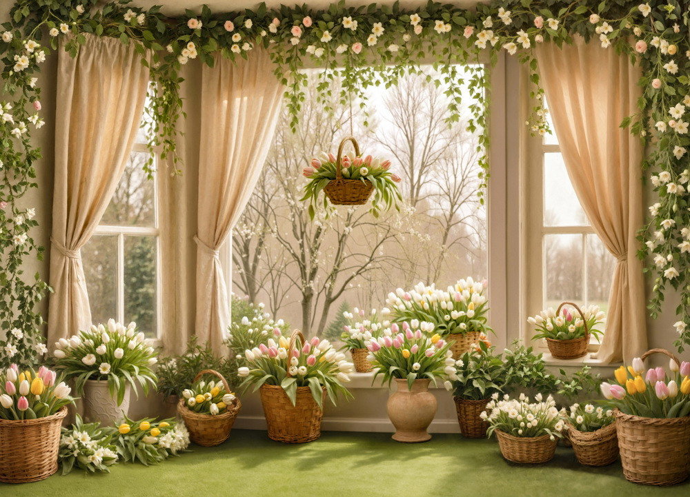 Backdrop "Light morning at spring"