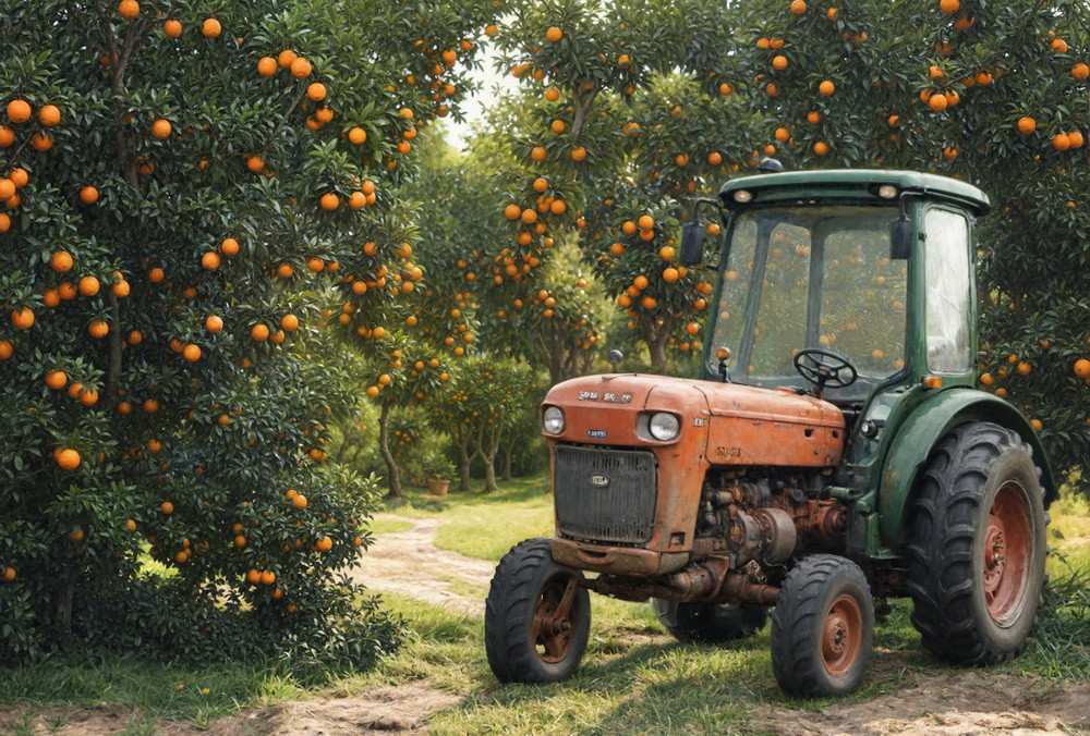 Backdrop "Orange garden 2.0"