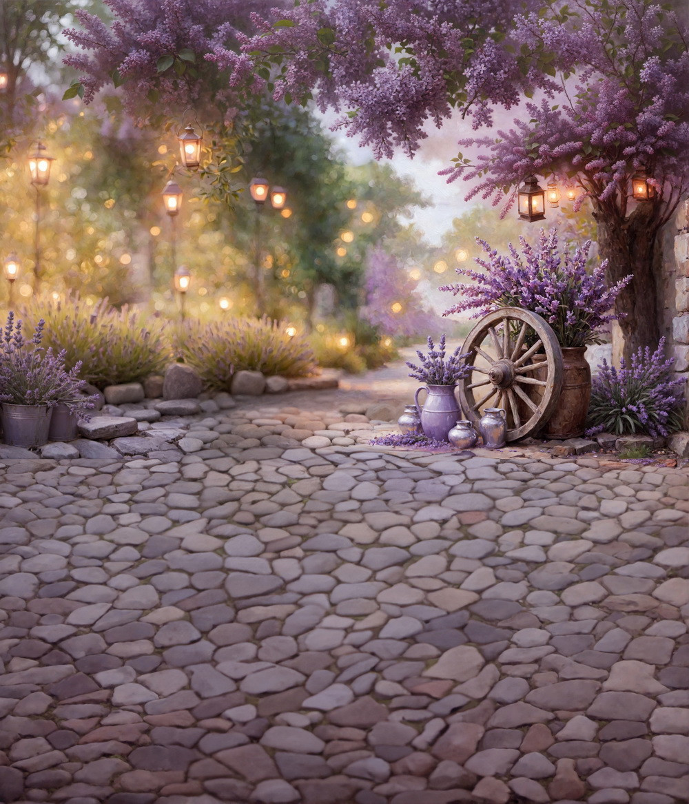 Combined backdrop "Liliac and lavender"