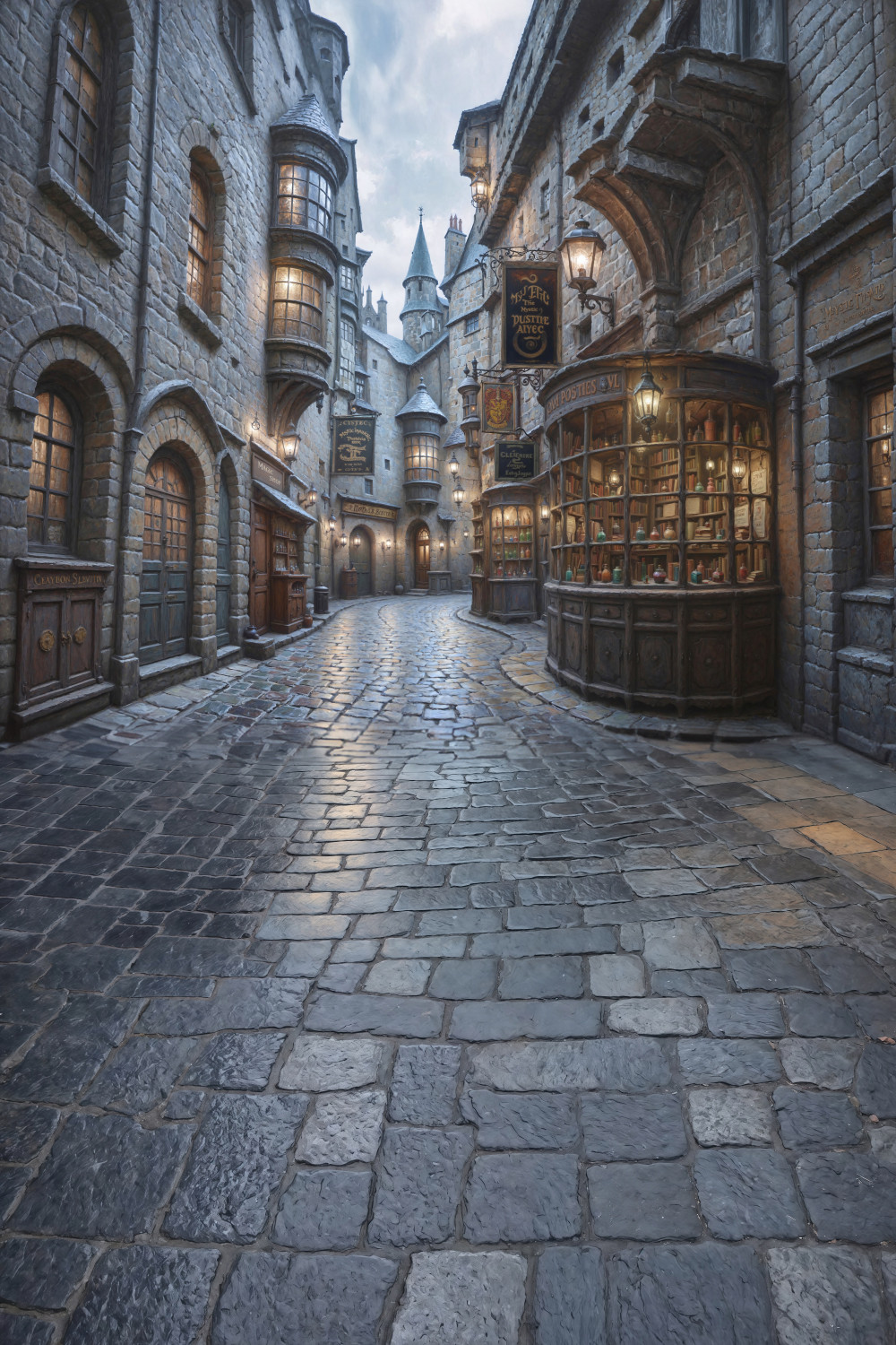 Нейрофотофон "в Косом переулке" версия 3 (день) стена/пол