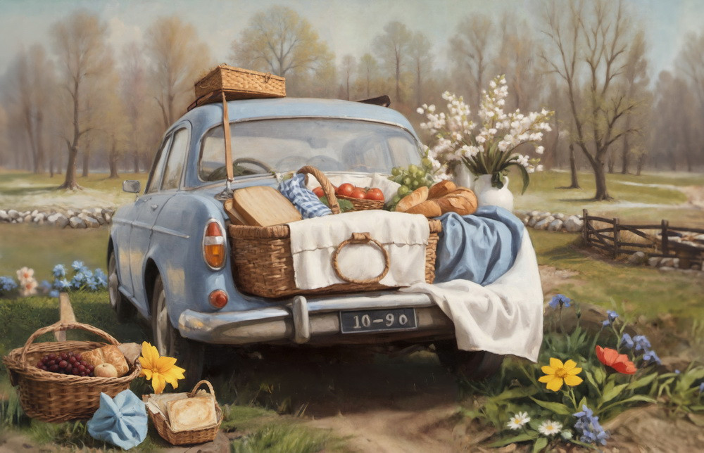 Backdrop "Spring Picnic"