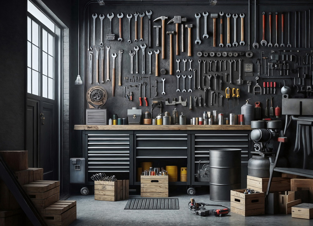 Backdrop "Black garage"