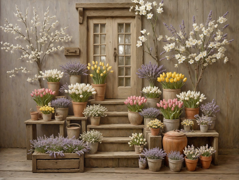 Backdrop "The spring at the gates"