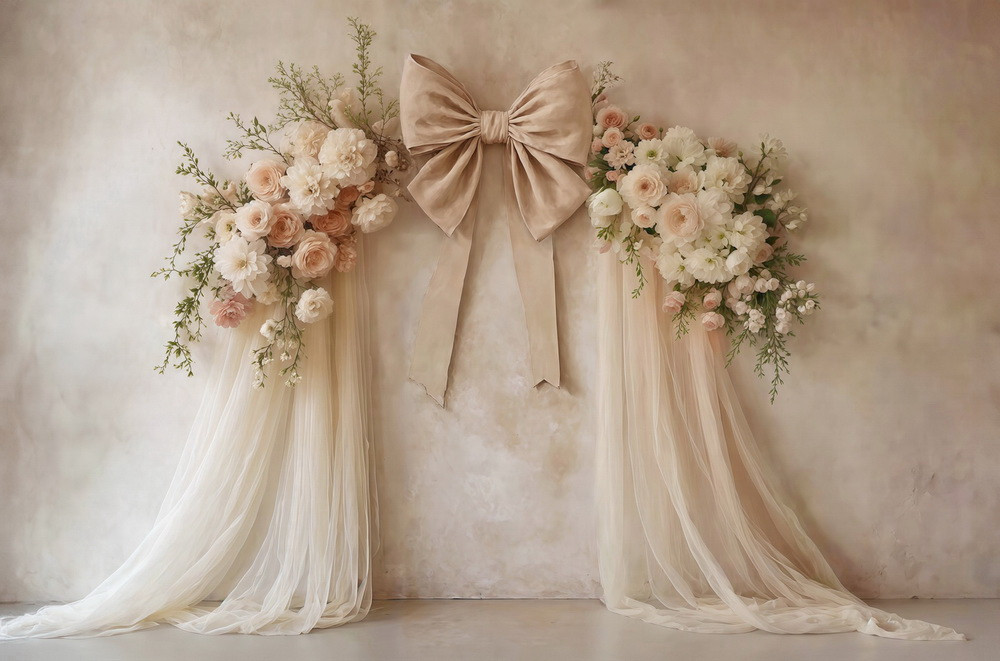 Backdrop "Spring arch with bow"