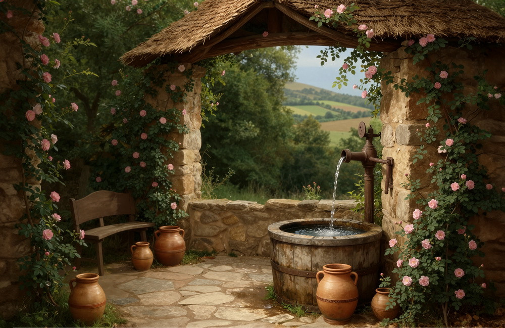 Backdrop "Magic spring"