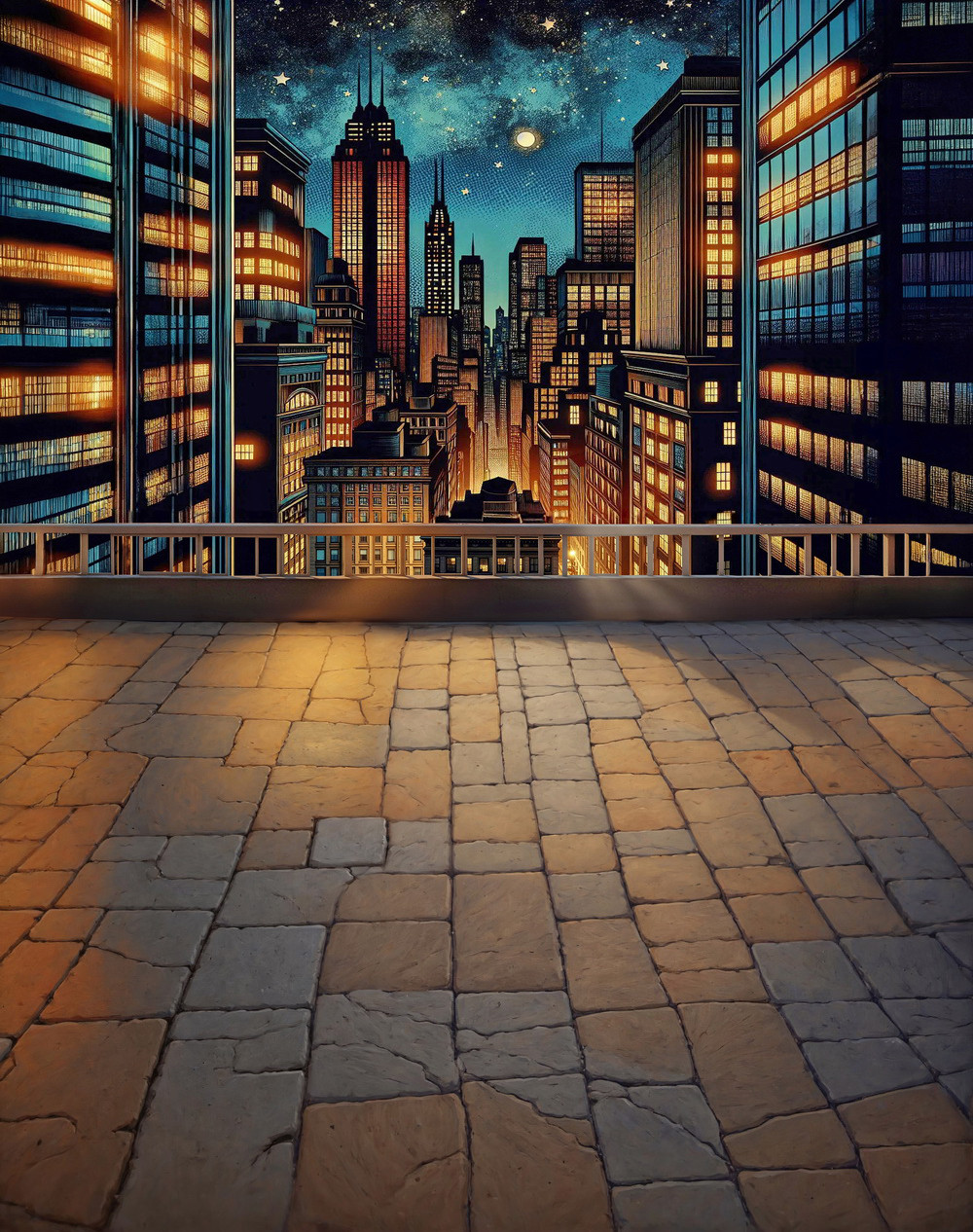 Нейрофотофон "Этому городу нужен герой" стена/пол