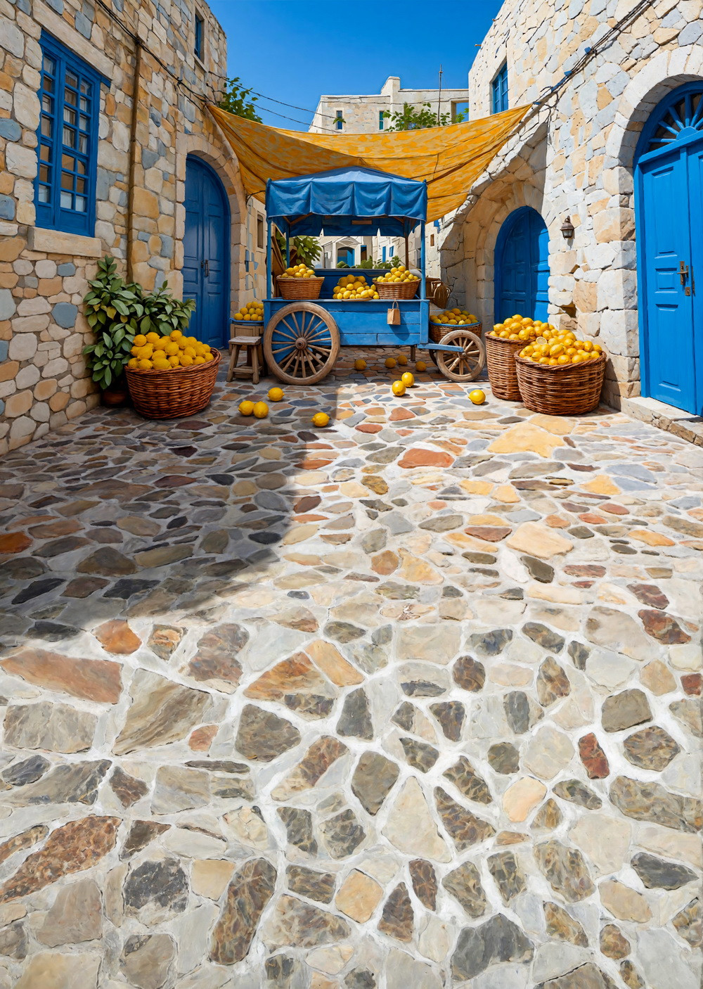 Combined backdrop "Walking in Italy"