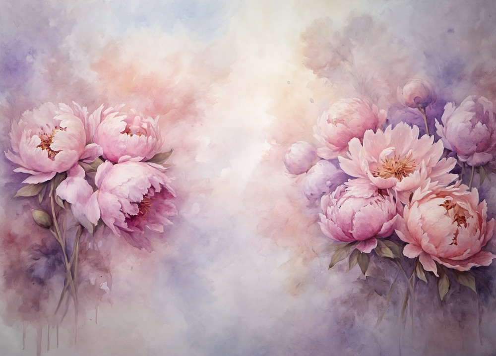 Коллаж №4 из четырех фотофонов для сьемки новорожденных