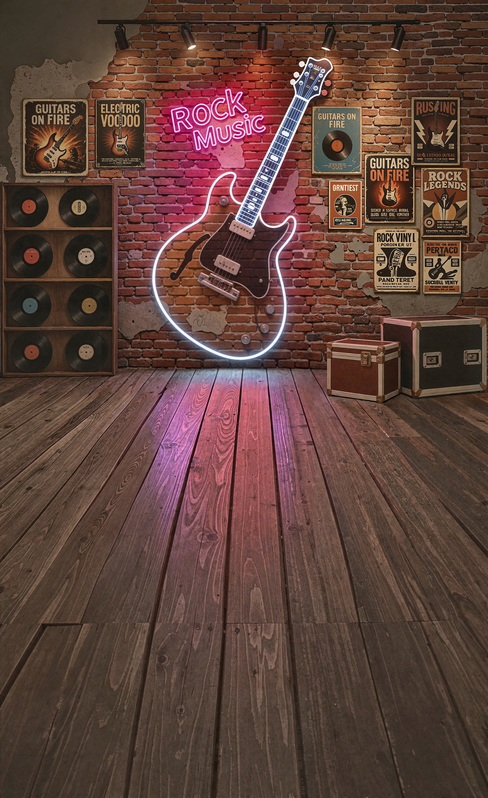 Combined backdrop "Rock Music"