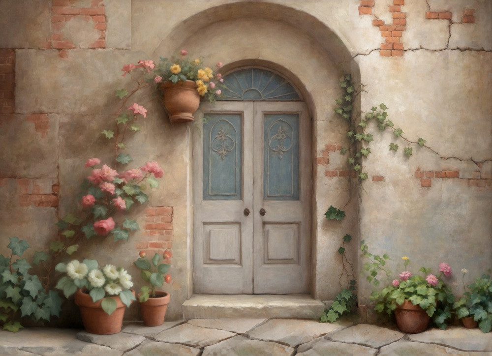 Backdrop "Spring door"