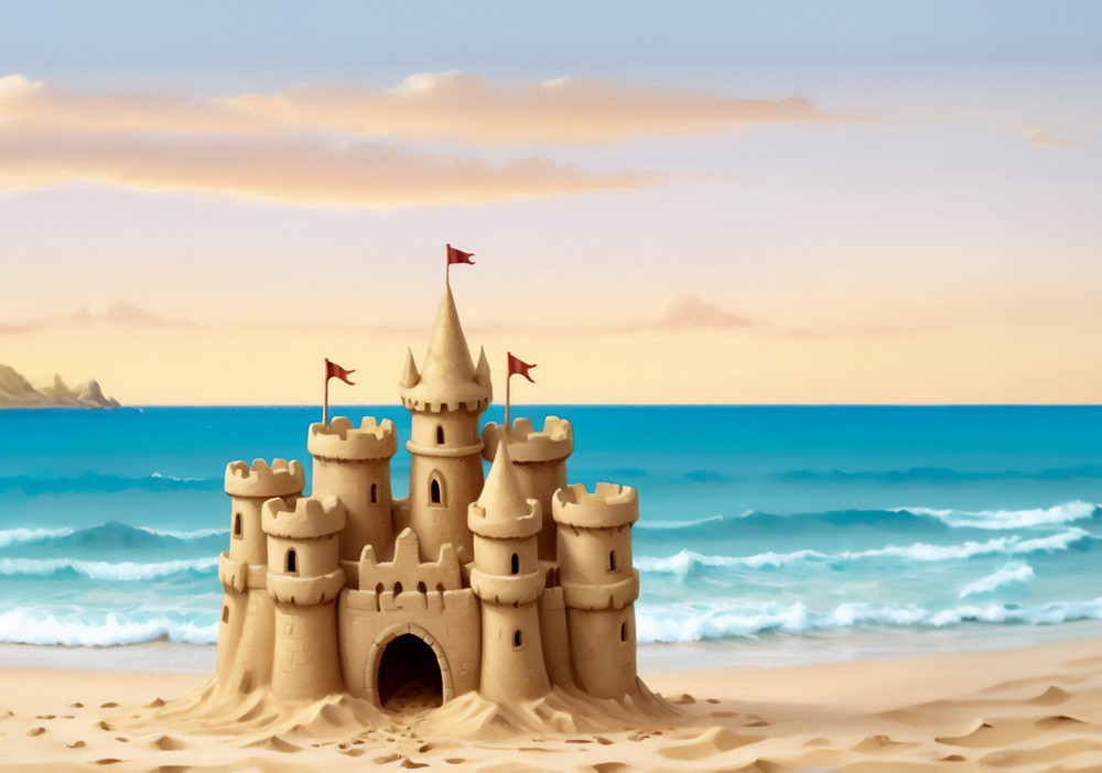 Backdrop "Sand castle"