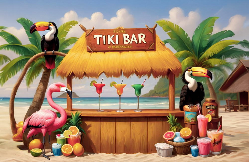 Backdrop "Tiki bar"