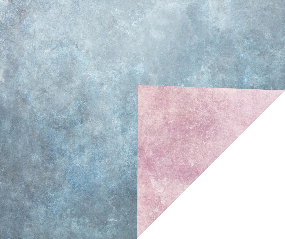 Double sided portrait backdrop "French blue / Pink"