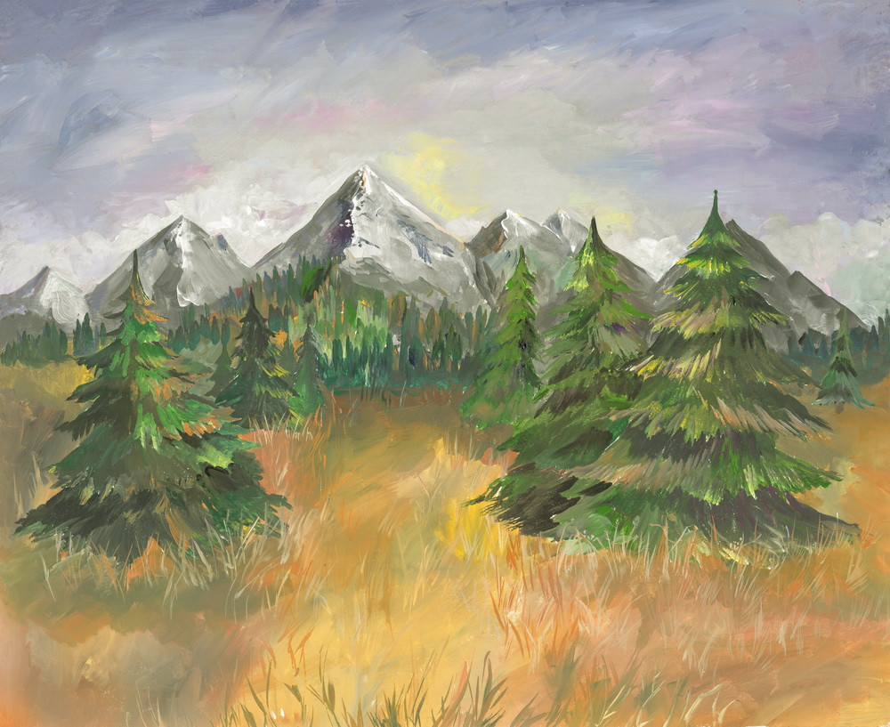 Backdrop "Autumn in the mountains"