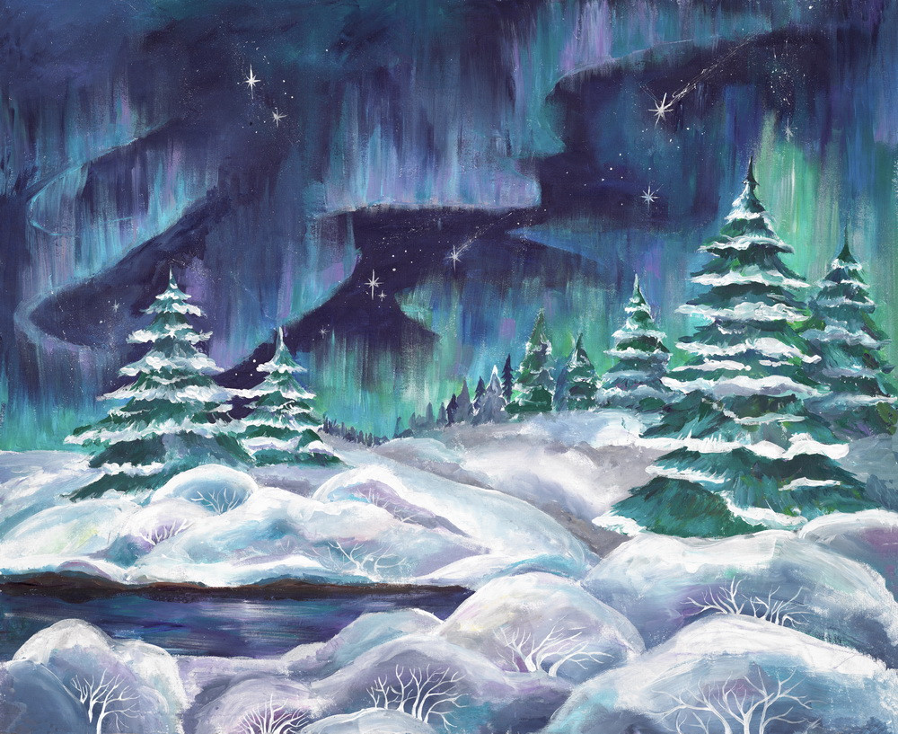 Backdrop "Northern Lights"