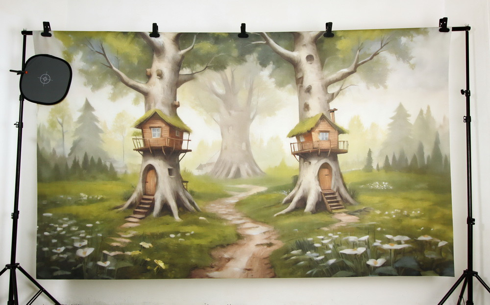 Backdrop "Spring at mystic forest"
