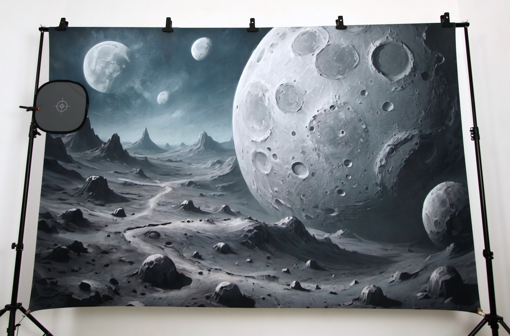Backdrop "A man on the Moon"