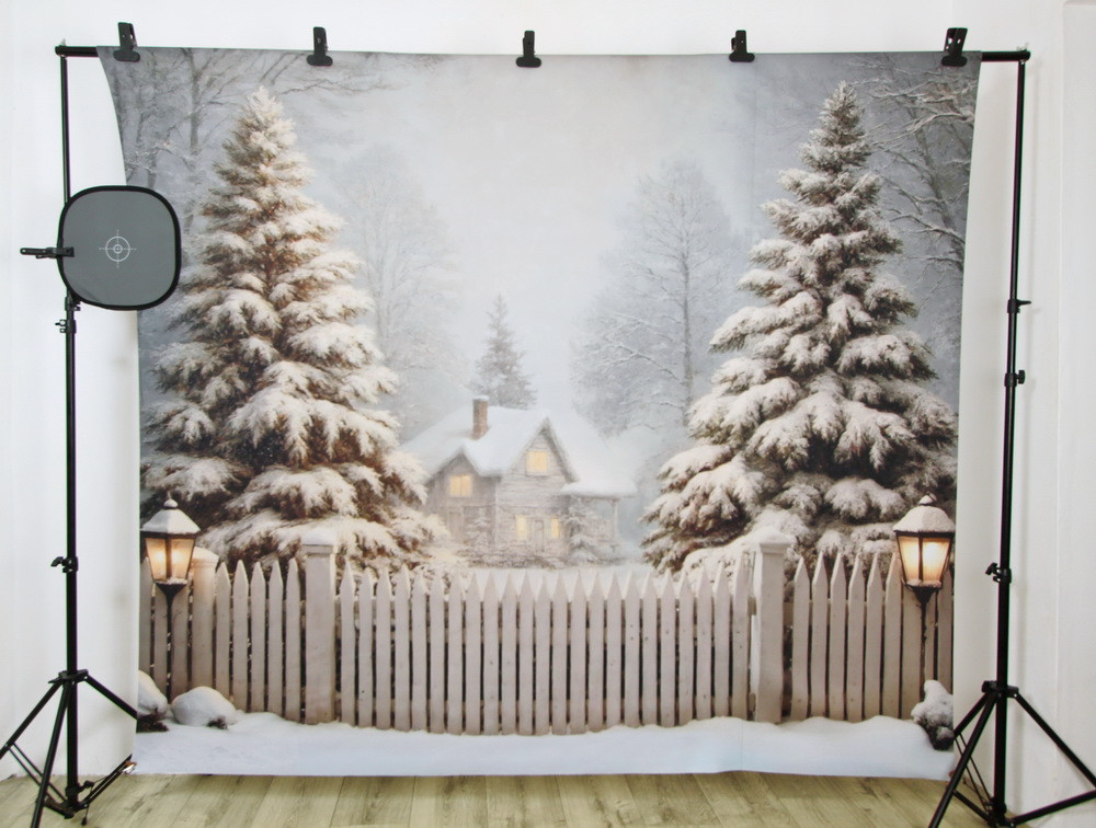 Backdrop "Two firs"