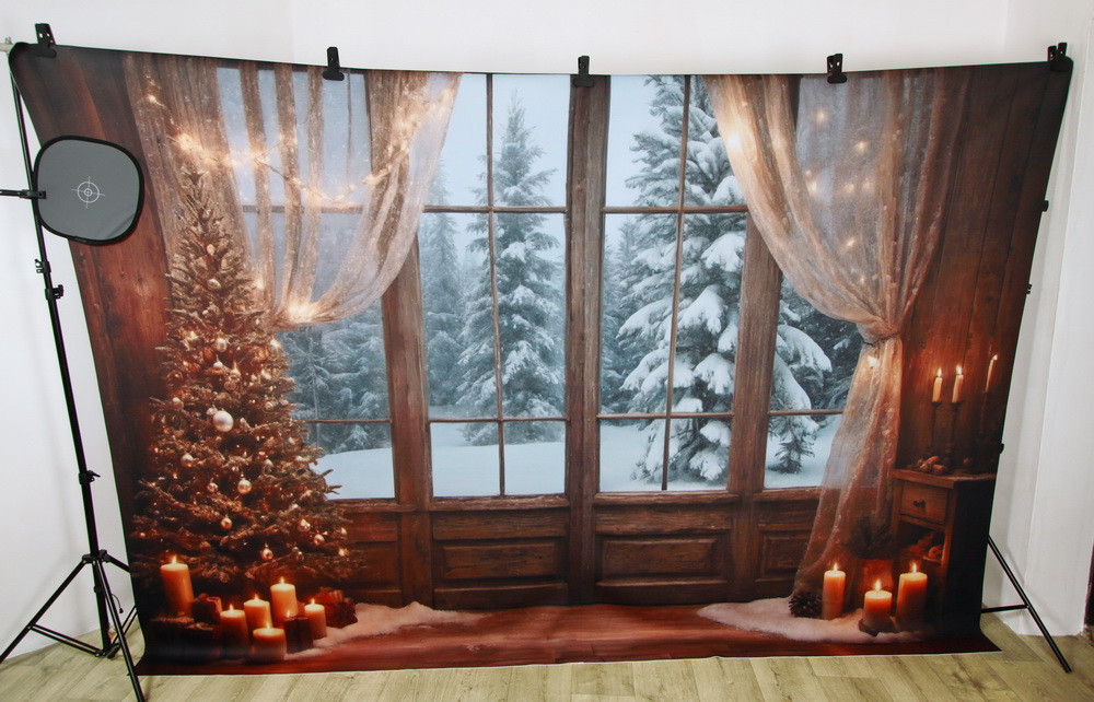 Combined backdrop "Winter windows"