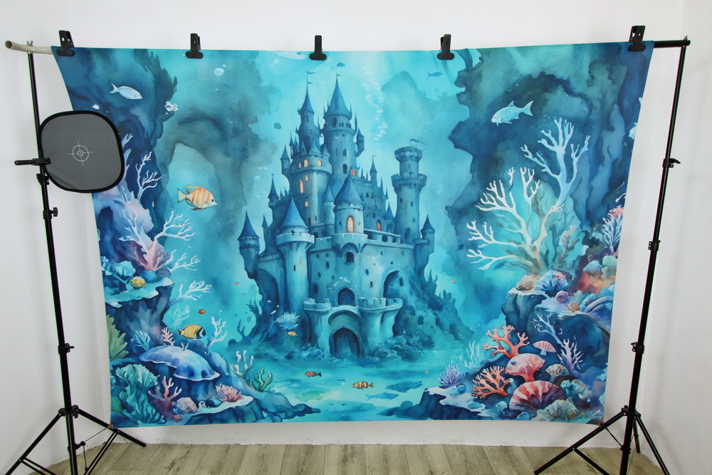 Backdrop "Underwater castles"