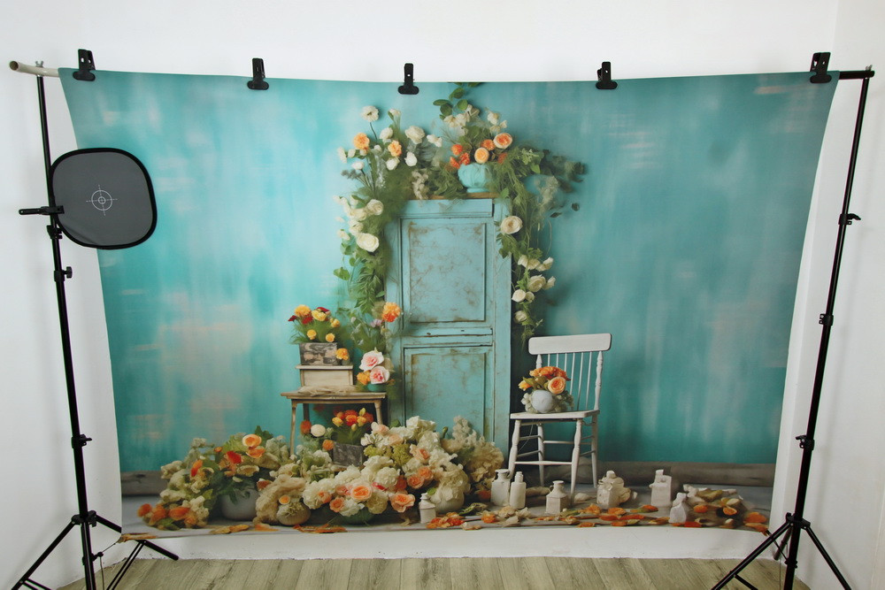 Backdrop "Blue door"