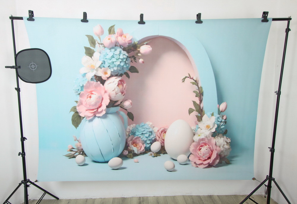 Backdrop "Easter arch blue"