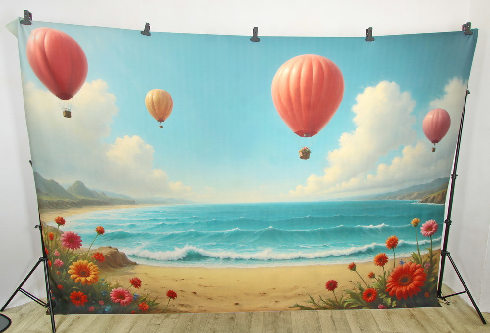 Backdrop "Apple lake balloon"