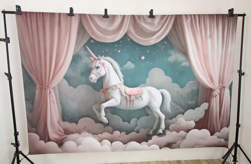 Backdrop "Pink unicorn"