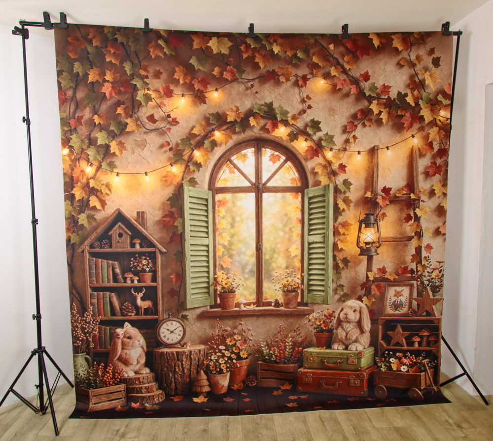 Backdrop "Autumn rabbits"