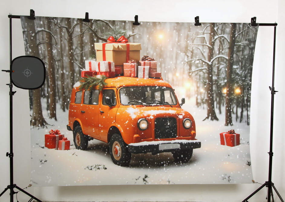 Backdrop "Gift van"