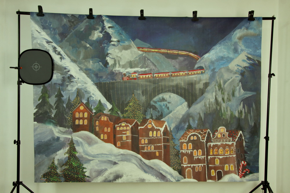 Backdrop "Gingerbread town"
