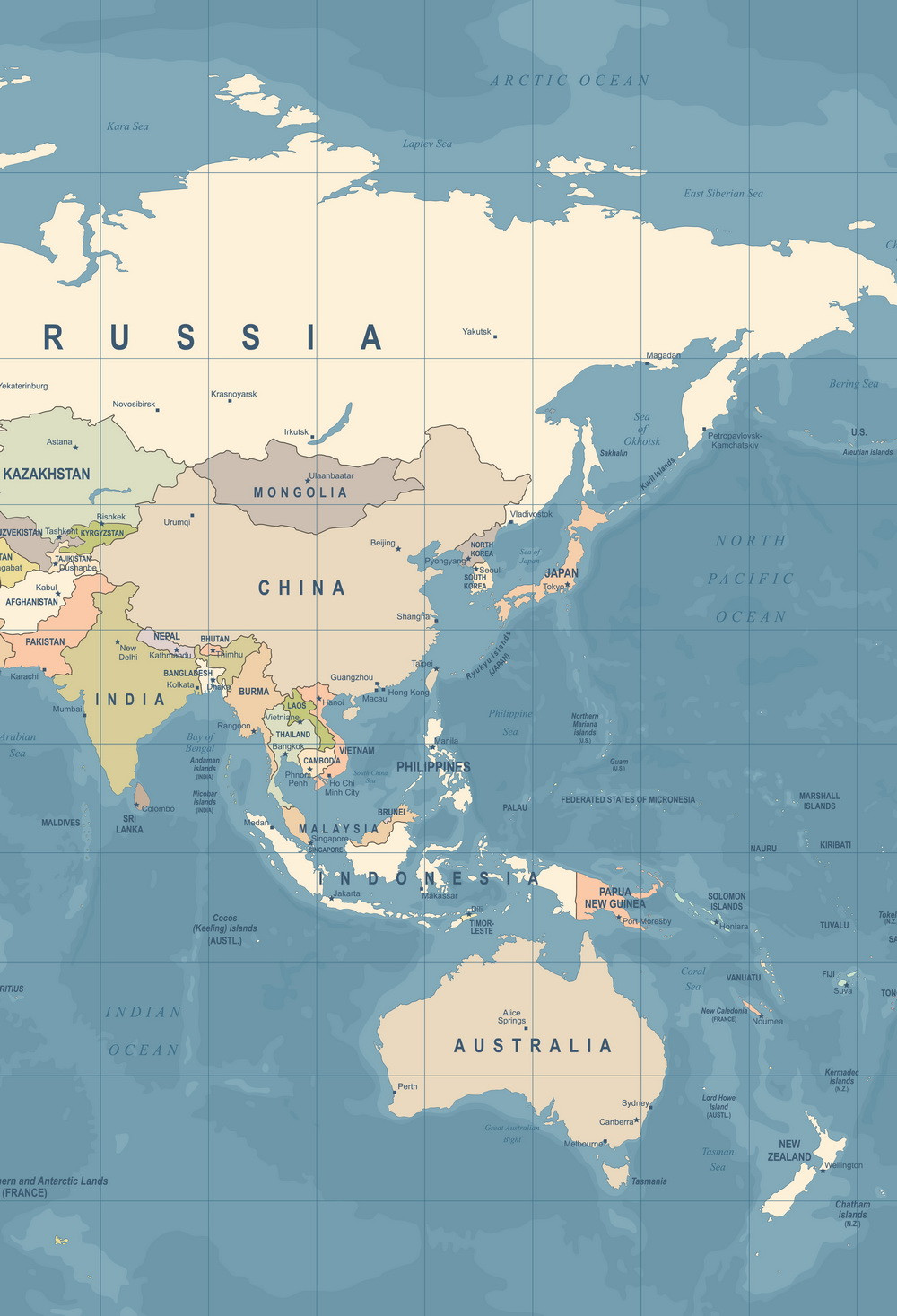 Фотофон "карта мира" (цветная)